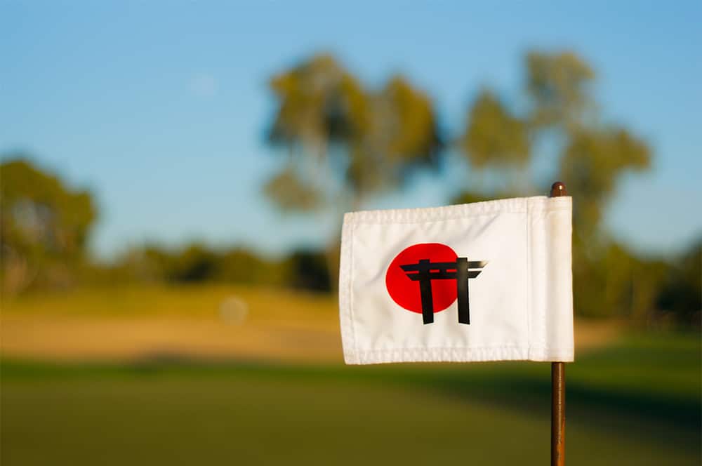 ph-33 Tathata branded golf tee flag