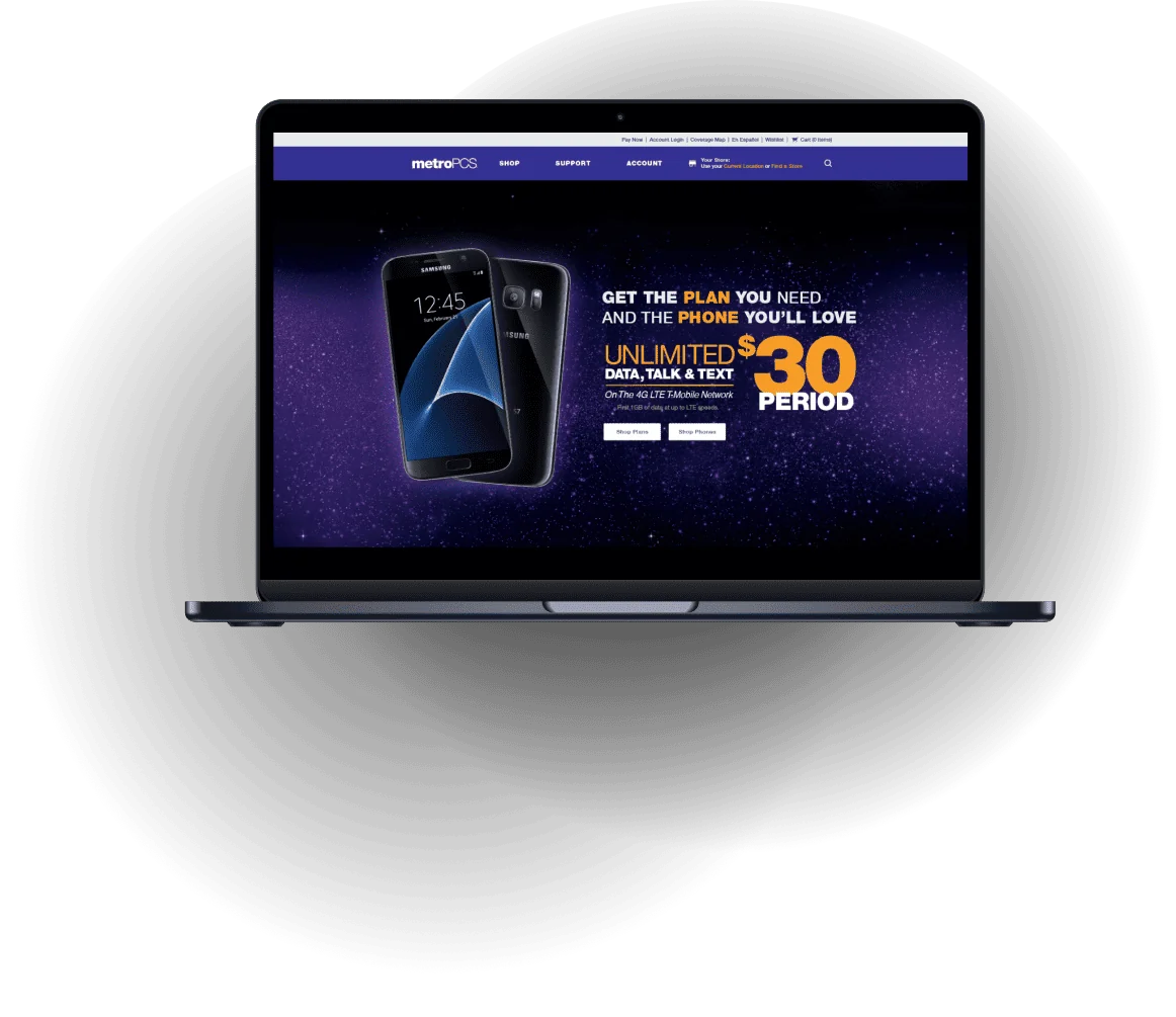 MetroPCS Responsive Website