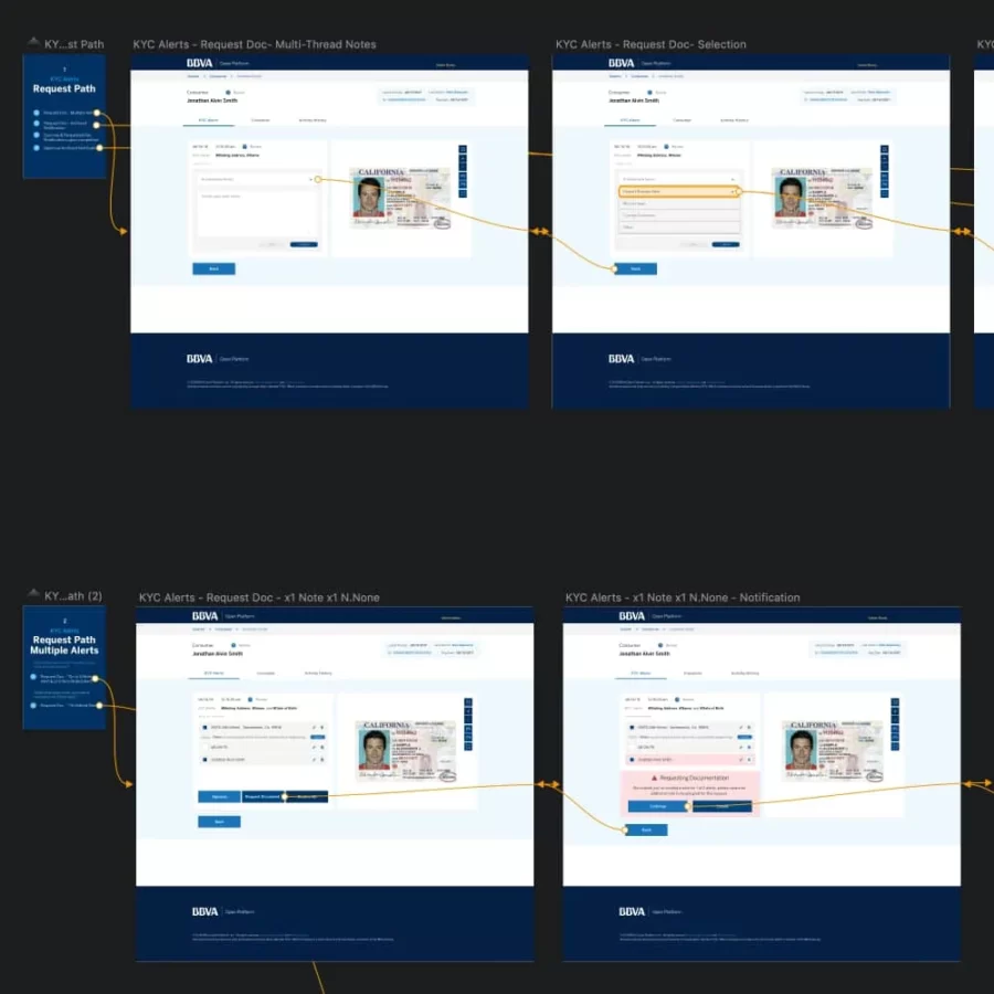 01-ui_1 past versions of BBVA KYC KYB Admin Tools eveolving