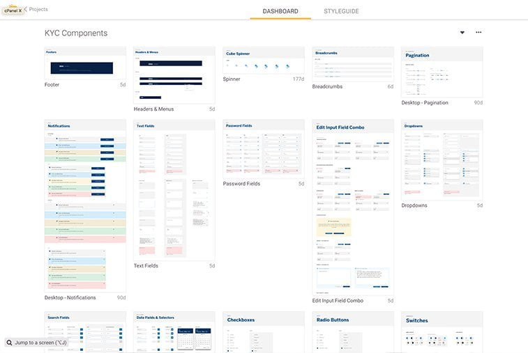 User interface design system